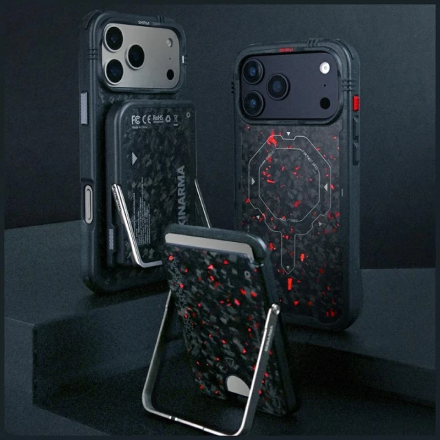 Чохол Skinarma Vektor для iPhone 17 Pro Max Onyx with MagSafe (SK-IP17PM-VTOR-ONYX)