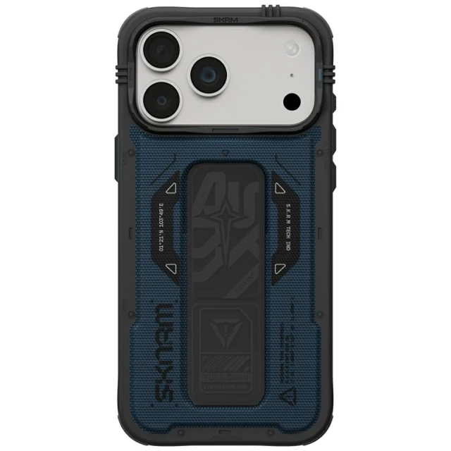 Чохол Skinarma Phantom + Grip Stand для iPhone 18 Pro Max | 17 Pro Max Blue (SK-2026IPP6.9-PHTM-BLU)
