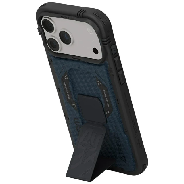 Чохол Skinarma Phantom + Grip Stand для iPhone 18 Pro Max | 17 Pro Max Blue (SK-2026IPP6.9-PHTM-BLU)