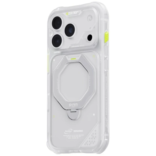 Чохол Skinarma Saturn Rotating Kick Stand для iPhone 18 Pro | 17 Pro Clear (SK-2026IPP6.3-SATURN-FRT)
