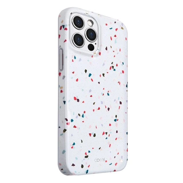 Чохол Uniq Coehl Terrazzo для iPhone 12 | 12 Pro Natural White (UNIQ-IP6.1HYB(2020)-TEZWHT)