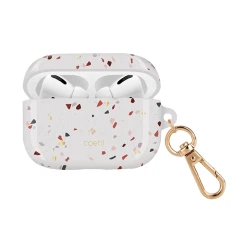 Чохол для навушників Uniq Coehl Terrazzo для AirPods Pro Natural White (UNIQ-AIRPODSPRO-TEZWHT)