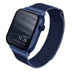 Ремінець Uniq Dante для Apple Watch Ultra 3/2/1 49 mm | Series 11/10 46 mm | Series 9/8/7/6/5/4/SE 45 mm | 44 mm Blue (UNIQ-44MM-DANBLU)