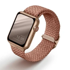 Ремінець Uniq Aspen Braided для Apple Watch 49 | 46 | 45 | 44 | 42 mm (1-3 series) Grapefruit Pink (UNIQ-44MM-ASPPNK)