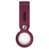 Брелок-підвіска UNIQ Vencer Silicone для AirTag Burgundy (UNIQ-AIRTAG-VENMRN)