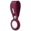 Брелок-підвіска UNIQ Vencer Silicone для AirTag Burgundy (UNIQ-AIRTAG-VENMRN)