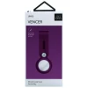 Брелок-підвіска UNIQ Vencer Silicone для AirTag Burgundy (UNIQ-AIRTAG-VENMRN)
