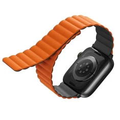 Ремінець Uniq Revix для Apple Watch Ultra 3/2/1 49 mm | Series 9/8/7/6/5/4/SE 45 mm | 44 mm Grey-Orange (UNIQ-45MM-REVGRYORG)