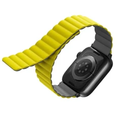 Ремешок Uniq Revix для Apple Watch Ultra 3/2/1 49 mm | Series 9/8/7/6/5/4/SE 45 mm | 44 mm Yellow-Grey (UNIQ-45MM-REVYELGRY)