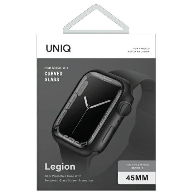 Чохол UNIQ Legion для Apple Watch 45 mm Black (UNIQ-45MM-LEGNBLK)
