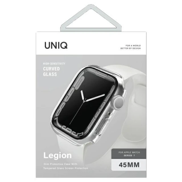 Чохол UNIQ Legion для Apple Watch 45 mm Crystal Clear (UNIQ-45MM-LEGNCLR)