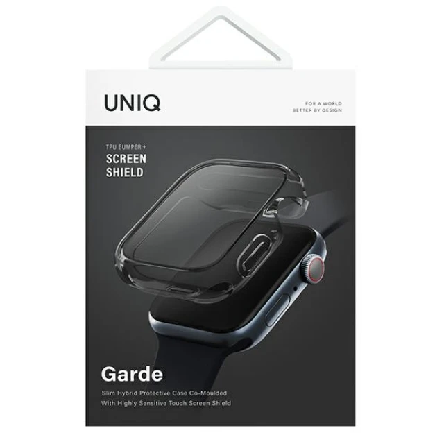 Чохол Uniq Garde для Apple Watch 7 | 8 45 mm Smoked Grey (UNIQ-45MM-GARSMK)
