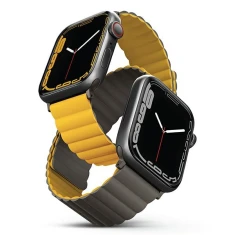 Ремінець Uniq Revix для Apple Watch Ultra 3/2/1 49 mm | Series 9/8/7/6/5/4/SE 45 mm | 44 mm Mustard-Khaki (UNIQ-45MM-REVMUSKAK)