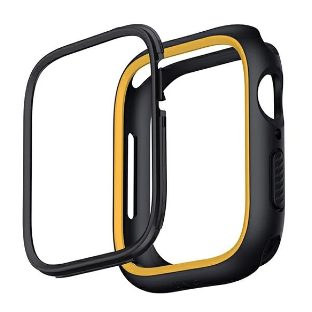 Чохол Uniq Moduo для Apple Watch 4/5/6/7/8/SE 40 | 41 mm Midnight Mustard (UNIQ-41MM-MDBLKMUS)