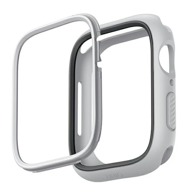 Чохол Uniq Moduo для Apple Watch 4/5/6/7/8/SE 40 | 41 mm Chalk Stone Grey (UNIQ-41MM-MDCHSGRY)