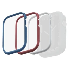 Набор чехлов Uniq 3-in-1 Moduo для Apple Watch 4/5/6/7/8/SE 44 | 45mm Blue | Red | White (UNIQ-45MM-3IN1MDBUN)