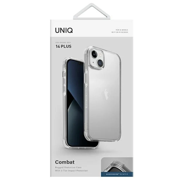 Чохол Uniq Combat для iPhone 14 Plus Crystal Clear (UNIQ-IP6.7M(2022)-COMCLR)