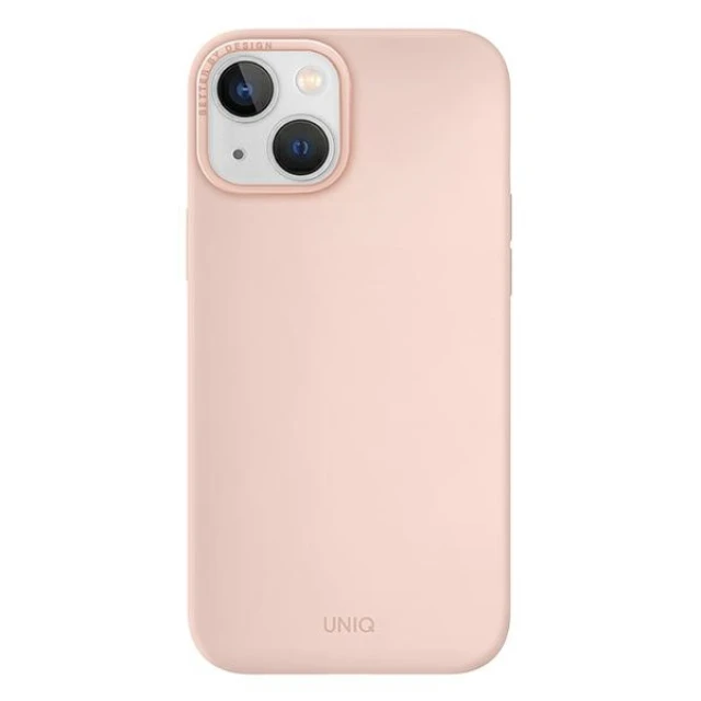 Чохол Uniq Lino для iPhone 14 | 13 Blush Pink (UNIQ-IP6.1(2022)-LINOPNK)