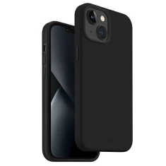 Чехол Uniq Lino для iPhone 14 Plus Midnight Black (UNIQ-IP6.7M(2022)-LINOBLK)