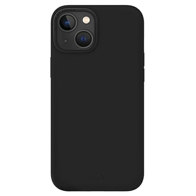 Чехол Uniq Lino для iPhone 14 Plus Midnight Black (UNIQ-IP6.7M(2022)-LINOBLK)