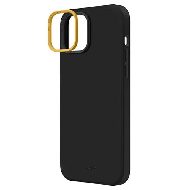 Чехол Uniq Lino для iPhone 14 Plus Midnight Black (UNIQ-IP6.7M(2022)-LINOBLK)