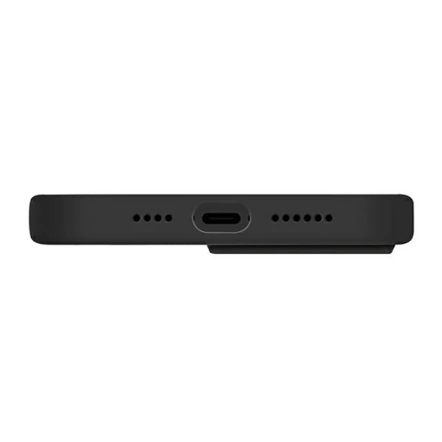 Чехол Uniq Lino для iPhone 14 Plus Midnight Black (UNIQ-IP6.7M(2022)-LINOBLK)