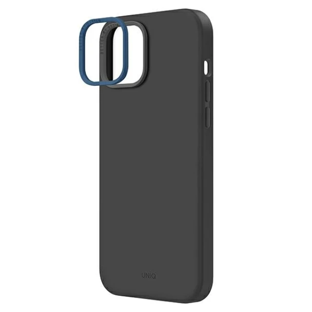 Чохол Uniq Lino Hue для iPhone 14 Plus Charcoal Grey with MagSafe (UNIQ-IP6.7M(2022)-LINOHMGRY)
