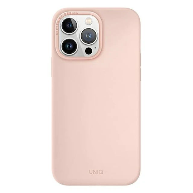 Чохол Uniq Lino для iPhone 14 Pro Blush Pink (UNIQ-IP6.1P(2022)-LINOPNK)