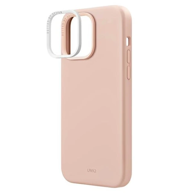 Чохол Uniq Lino для iPhone 14 Pro Blush Pink (UNIQ-IP6.1P(2022)-LINOPNK)