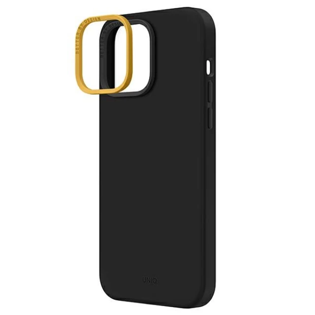 Чехол Uniq Lino для iPhone 14 Pro Max Midnight Black (UNIQ-IP6.7PM(2022)-LINOBLK)