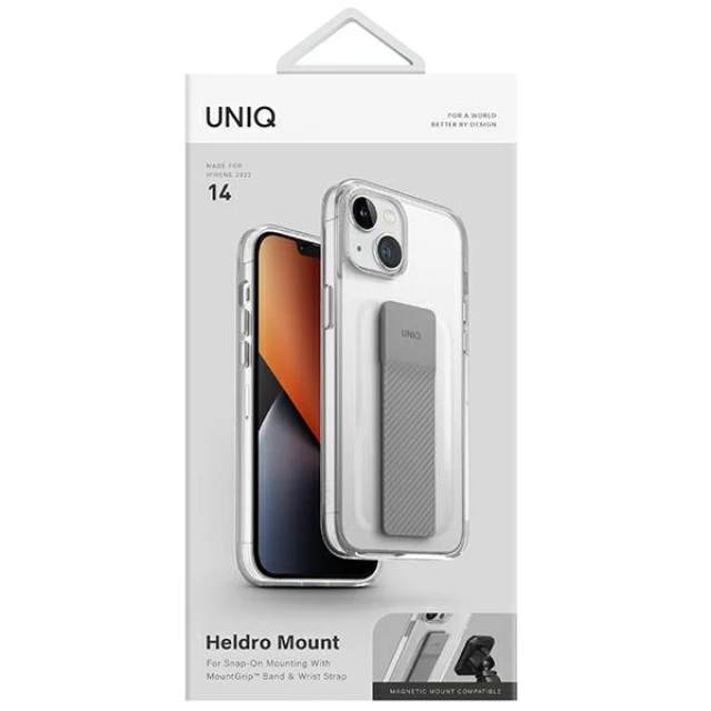 Чохол Uniq Heldro Mount для iPhone 14 | 13 Lucent Clear (UNIQ-IP6.1(2022)-HELMCLR)