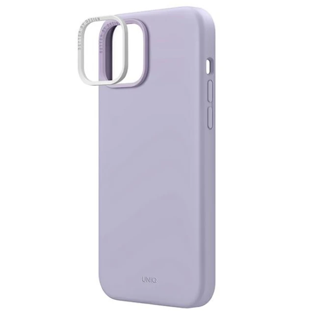 Чохол Uniq Lino для iPhone 14 Plus Lilac Lavender (UNIQ-IP6.7M(2022)-LINOLAV)