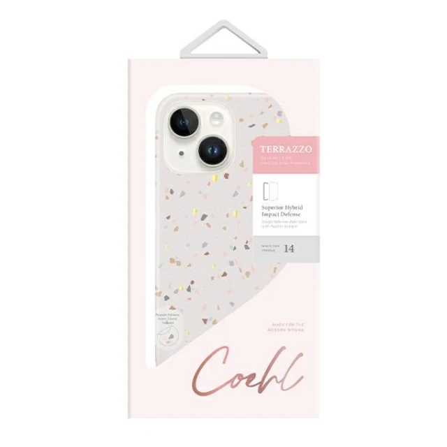 Чохол Uniq Coehl Terrazzo для iPhone 14 | 13 Sandstone (UNIQ-IP6.1(2022)-TEZSSTN)