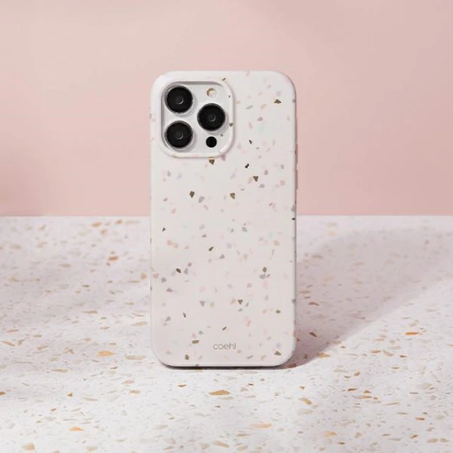 Чохол Uniq Coehl Terrazzo для iPhone 14 Pro Sandstone (UNIQ-IP6.1P(2022)-TEZSSTN)