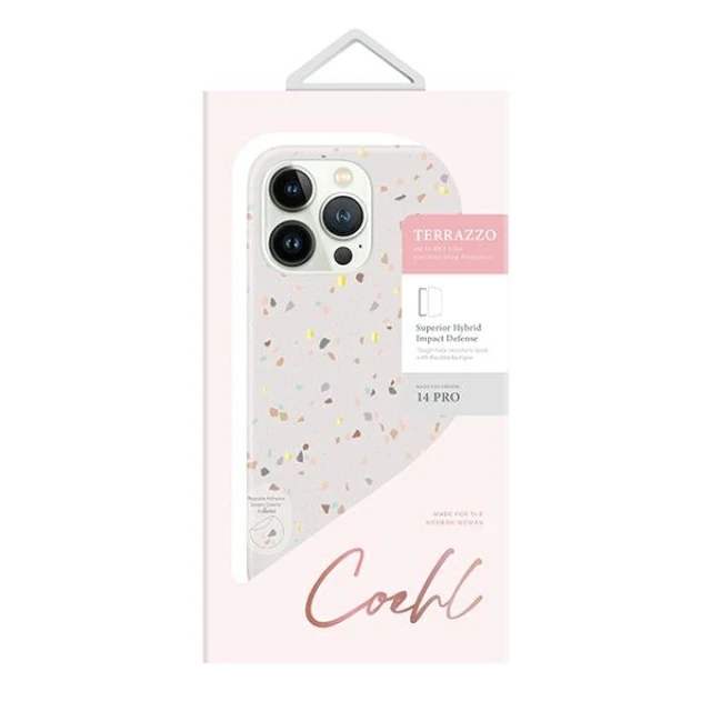 Чохол Uniq Coehl Terrazzo для iPhone 14 Pro Sandstone (UNIQ-IP6.1P(2022)-TEZSSTN)