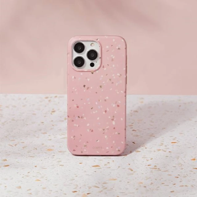 Чохол Uniq Coehl Terrazzo для iPhone 14 Pro Coral Pink (UNIQ-IP6.1P(2022)-TEZCPK)