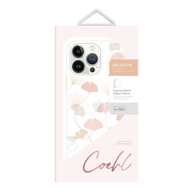 Чохол Uniq Coehl Meadow для iPhone 14 Pro Spring Pink (UNIQ-IP6.1P(2022)-MEASPNK)