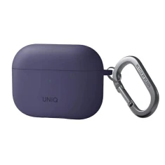 Чохол для навушників Uniq Nexo + Ear Hooks для AirPods Pro 2 Fig Purple (UNIQ-AIRPODSPRO2-NEXOPUR)