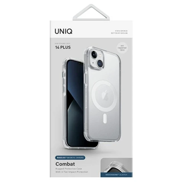 Чехол Uniq Combat для iPhone 14 Plus Satin Clear with MagSafe (UNIQ-IP6.7M(2022)-COMAFMSCL)