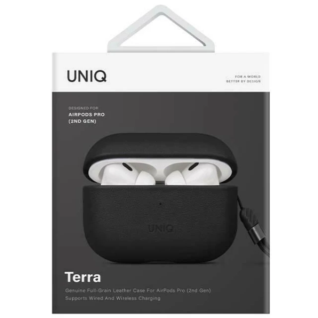Чохол Uniq Terra для AirPods Pro 2 Dallas Black (UNIQ-AIRPODSPRO2-TERDBLK)