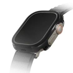 Чехол Uniq Valencia для Apple Watch Ultra 49 mm Midnight Black (UNIQ-49MM-VALBLK)
