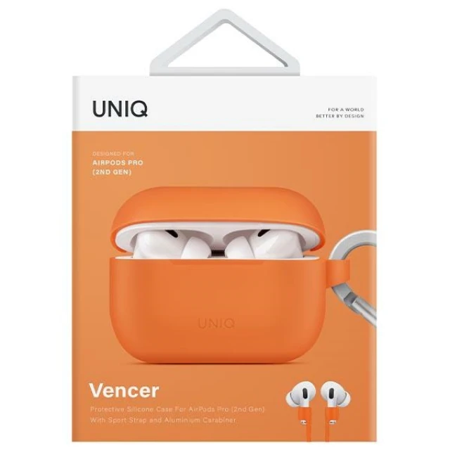Чохол Uniq Vencer для AirPods Pro 2 Burnt Orange (UNIQ-AIRPODSPRO2-VENORG)
