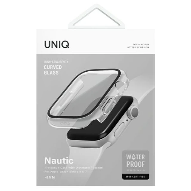 Чохол UNIQ Nautic для Apple Watch 7 | 8 45mm Dave Clear (UNIQ-45MM-NAUCLR)