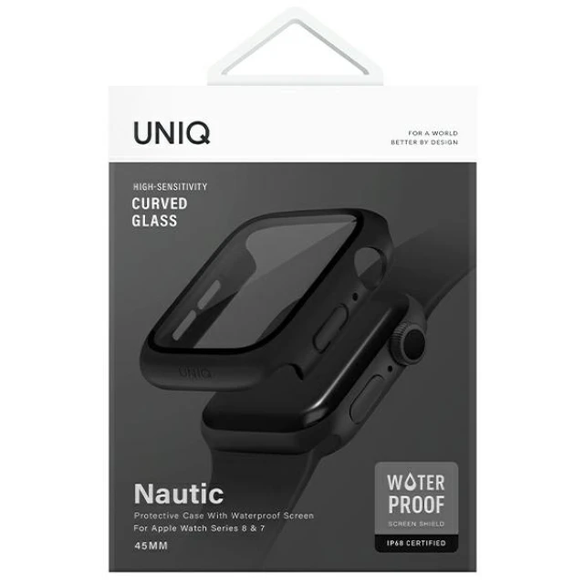 Чехол UNIQ Nautic для Apple Watch 45 mm Black (UNIQ-45MM-NAUBLK)