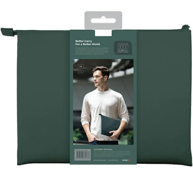Чохол-конверт UNIQ Lyon Sleeve Waterproof RPET 14