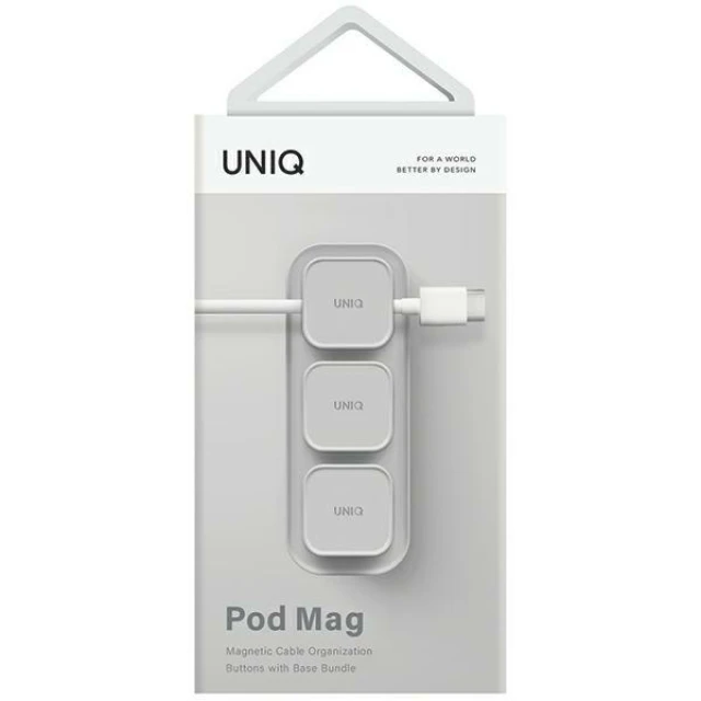 Органайзер для кабелю UNIQ Pod Mag Chalk Grey (UNIQ-POD-GREY)