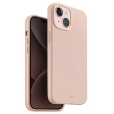 Чехол Uniq Lino Hue для iPhone 15 Blush Pink with MagSafe (Uniq-IP6.1(2023)-LINOHMPNK)