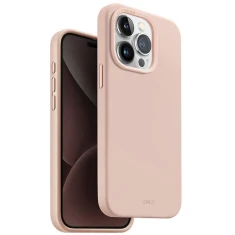 Чохол Uniq Lino Hue для iPhone 15 Pro Blush Pink with MagSafe (Uniq-IP6.1P(2023)-LINOHMPNK)
