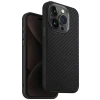 Чохол Uniq Keva для iPhone 15 Pro Carbon Black with MagSafe (Uniq-IP6.1P(2023)-KEVAMBLK)