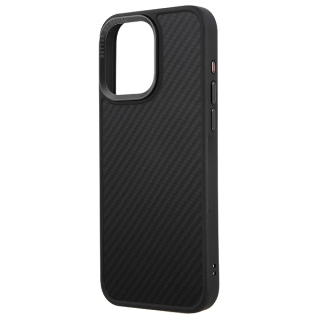 Чохол Uniq Keva для iPhone 15 Pro Carbon Black with MagSafe (Uniq-IP6.1P(2023)-KEVAMBLK)